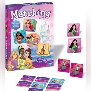 Wonder Forge Disney Princess Kids Matching Game Family Screen-Free Game Night.